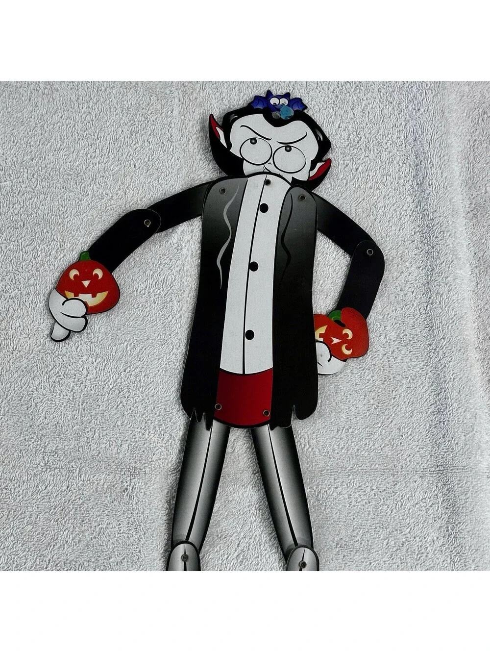Vintage Dracula 22” Jointed Cardboard Cutout Fall Harvest Halloween Decoration